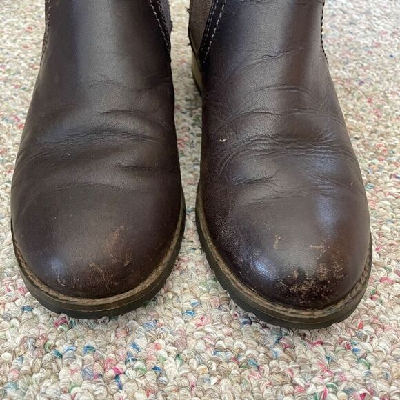 Timberland Leather Moto Chelsea Boots Women’s 8 - Picture 3 of 9